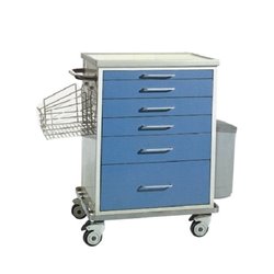 Steel with plastic coated rescue tools cart