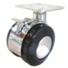 Hnfshop 4 Pcs/set 2" Metal Furniture Swivel Casters/wheel w/ Plate & Brake for Replacement Part