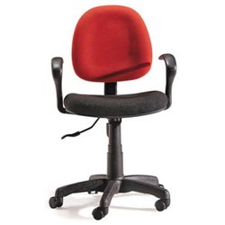 Fabric seat PVC shell Clerk Office Chair with wheels