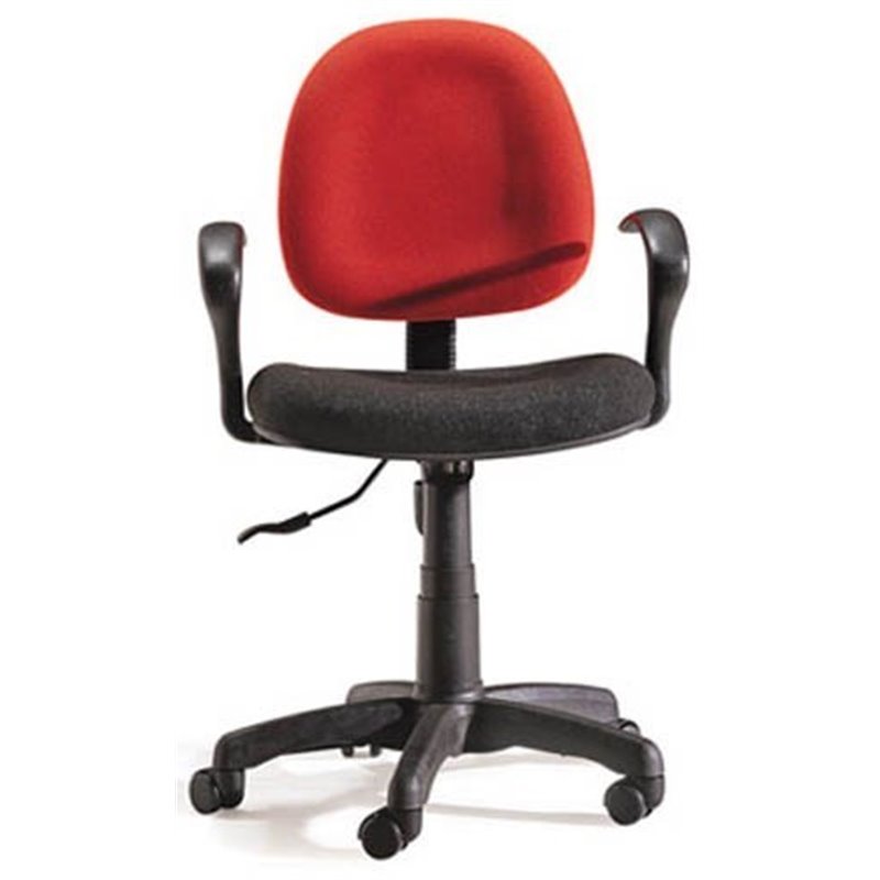 Fabric seat PVC shell Clerk Office Chair with wheels