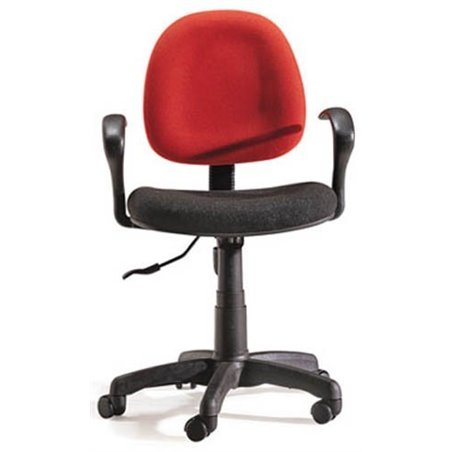 Fabric seat PVC shell Clerk Office Chair with wheels