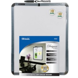 BAZIC 11" X 14" Magnetic Dry Erase Board w/ Marker & 2 Magnets