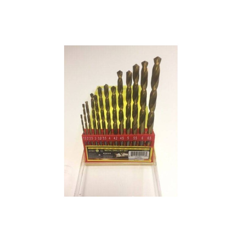 13pcs High-Speed Steel Metal Drill Bit Set Hard Metal Hss Bits With Storage Case