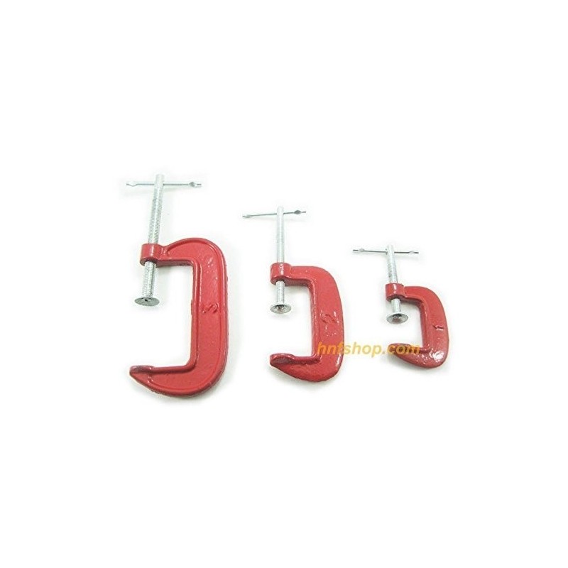 3/pk adjustable C/G clamp assorted size set 1&2&3 inches combo kit