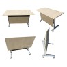Movable Steel Desk Stand, Replacement Part For 4 Ft Length Table Top