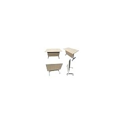 Movable Steel Desk Stand, Replacement Part For 4 Ft Length Table Top