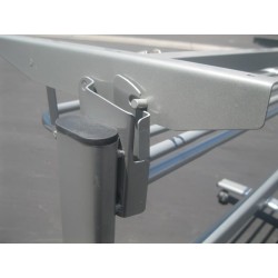 Movable Steel Desk Stand, Replacement Part For 4 Ft Length Table Top