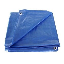 5x7 Ft Blue Tarp Tarpaulin Poly Camping Ground Sheet w/ Grommets