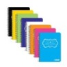 BAZIC 150 Ct. 4" X 5.5" Poly Cover Spiral Fat Book
