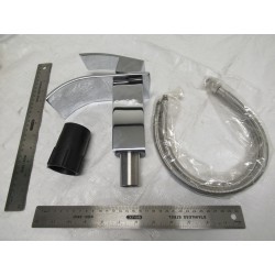 Chrome regular Waterfall Spout Single Handle Bathroom Sink Vessel Faucet