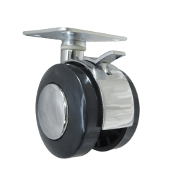 4/pk Heavy Duty Metal furniture swivel casters/wheel w/ plate & brake