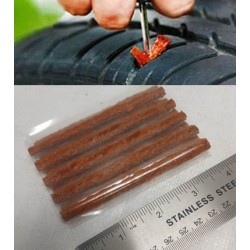 10/pk Car Tyre Tubeless Seal Strip Plug Tire Puncture Repair Recovery Kit