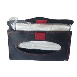Tissue Holder Pouch for Car Visor With Refills Thin Soft Napkins Wipes Tissue