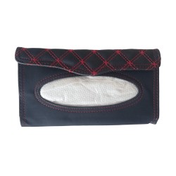 Tissue Holder Pouch for Car Visor With Refills Thin Soft Napkins Wipes Tissue